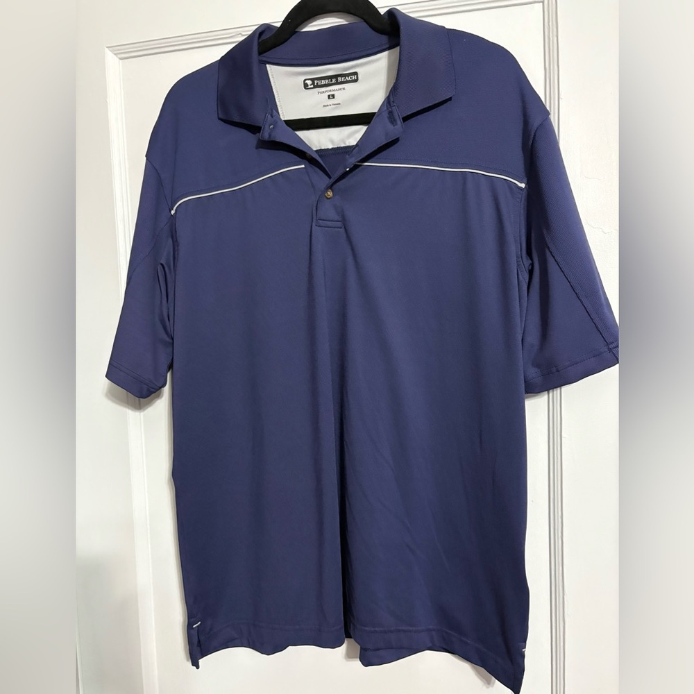 Pebble Beach Men's Dark Blue Polo Shirt